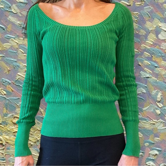 Old Navy Tops - FREE with purchase: Old Navy bright green long-sleeve top. 100% cotton. Size S